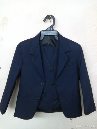 Traje Recto Azul Marino